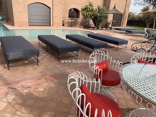 salon, de, jardin, en, fer, forge